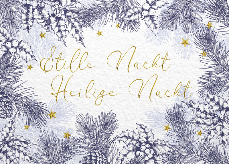 Stille Nacht mit Zweigen